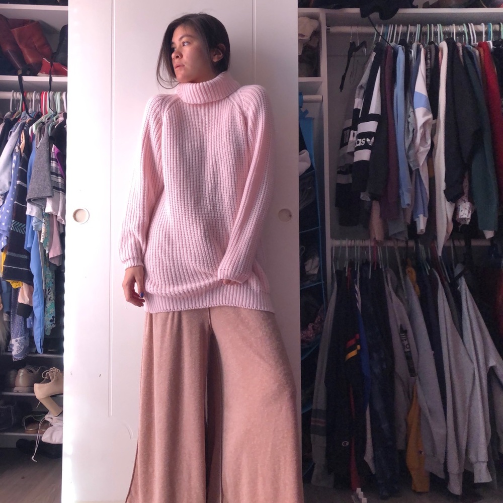 LF Baby Pink Elongated Sweater